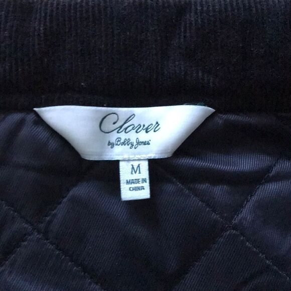 Clover/Bobby Jones black quilted/corduroy trim jkt - Picture 7 of 7